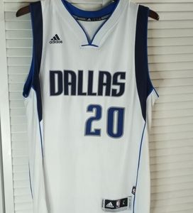 Autographed Adidas Dallas Mavericks Devin Harris #20 embroidered Jersey swingman